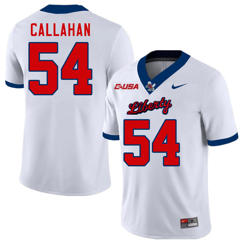 Liberty Flames #54 Caeden Callahan College Football Jerseys Stitched-White